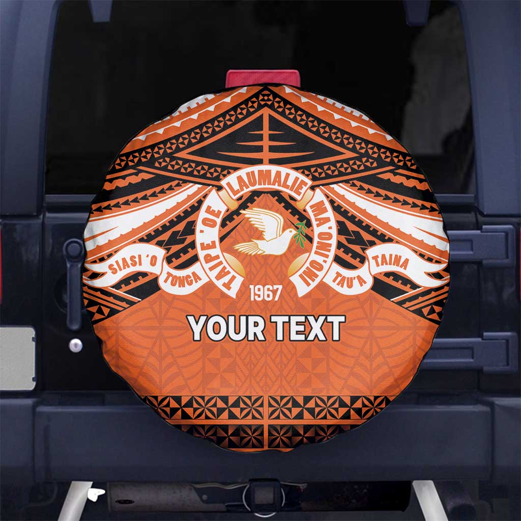 Personalised Tonga Tailulu College Spare Tire Cover Polynesian Ngatu Tribal