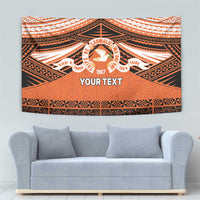 Personalised Tonga Tailulu College Tapestry Polynesian Ngatu Tribal
