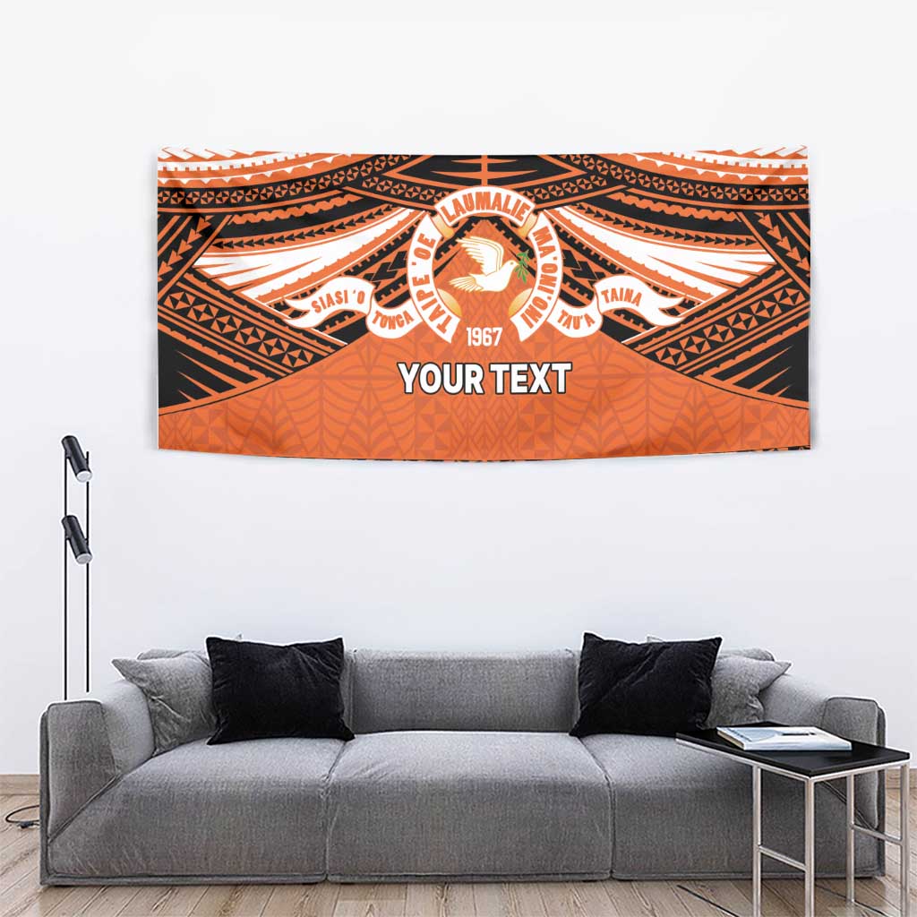 Personalised Tonga Tailulu College Tapestry Polynesian Ngatu Tribal