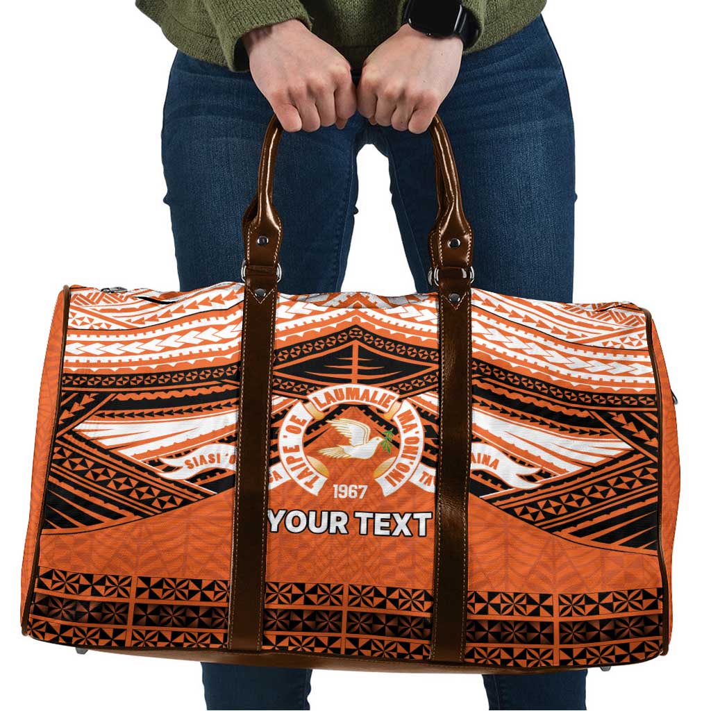 Personalised Tonga Tailulu College Travel Bag Polynesian Ngatu Tribal - Polynesian Pride