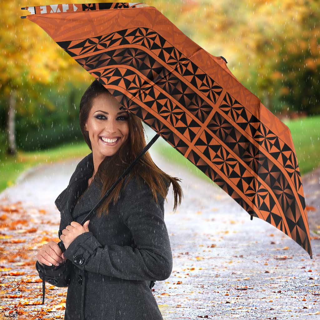 Personalised Tonga Tailulu College Umbrella Polynesian Ngatu Tribal LT9 - Polynesian Pride