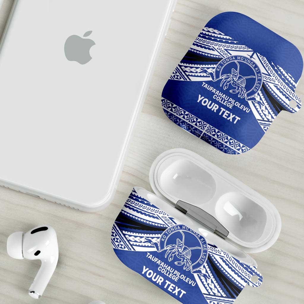 Personalised Tonga Taufa'ahau Pilolevu College AirPods Case Polynesian Ngatu Tribal - Polynesian Pride