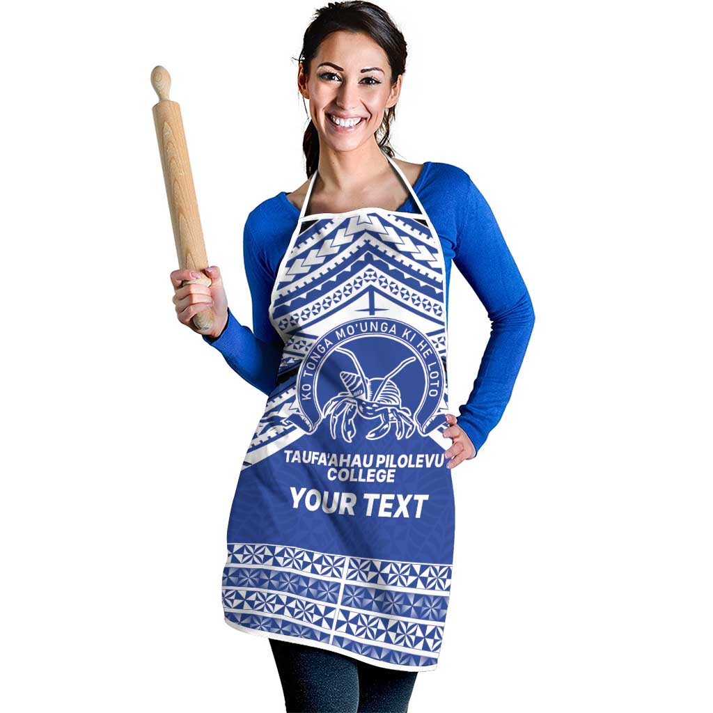 Personalised Tonga Taufa'ahau Pilolevu College Apron Polynesian Ngatu Tribal LT9 - Polynesian Pride