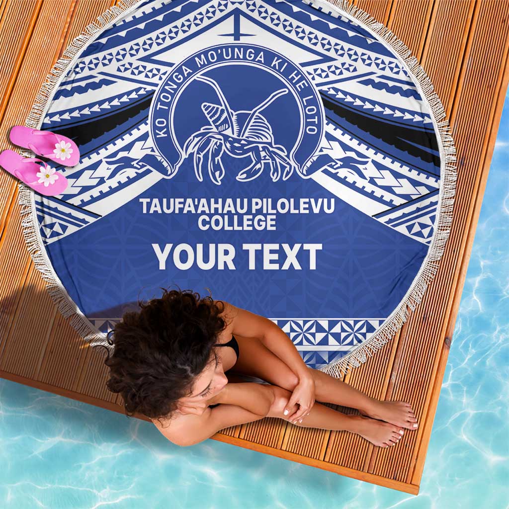 Personalised Tonga Taufa'ahau Pilolevu College Beach Blanket Polynesian Ngatu Tribal LT9 - Polynesian Pride