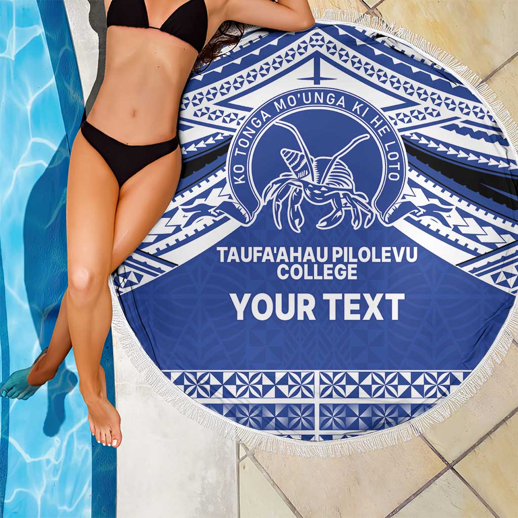 Personalised Tonga Taufa'ahau Pilolevu College Beach Blanket Polynesian Ngatu Tribal LT9 - Polynesian Pride