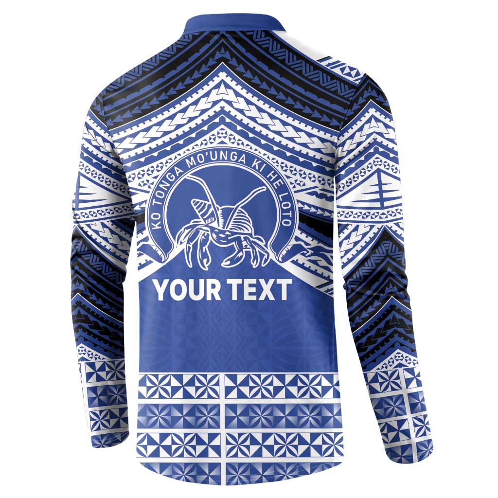 Personalised Tonga Taufa'ahau Pilolevu College Button Sweatshirt Polynesian Ngatu Tribal LT9 - Polynesian Pride