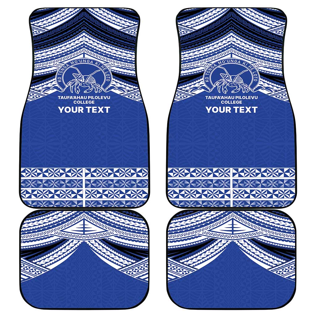 Personalised Tonga Taufa'ahau Pilolevu College Car Mats Polynesian Ngatu Tribal LT9 - Polynesian Pride