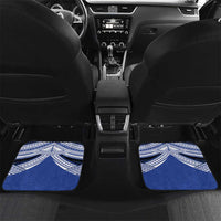 Personalised Tonga Taufa'ahau Pilolevu College Car Mats Polynesian Ngatu Tribal LT9 Set 2pcs - Back Blue - Polynesian Pride