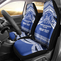 Personalised Tonga Taufa'ahau Pilolevu College Car Seat Cover Polynesian Ngatu Tribal