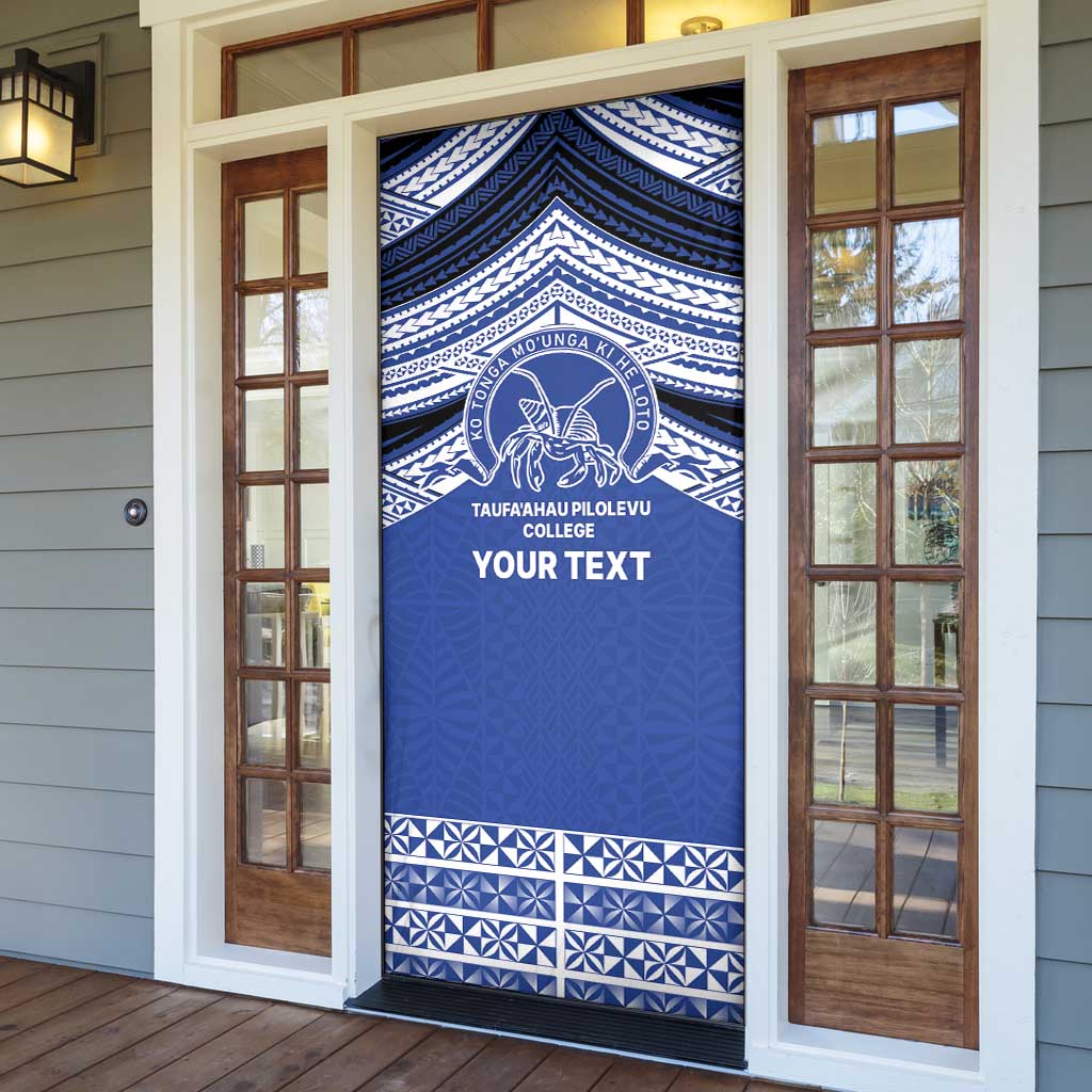 Personalised Tonga Taufa'ahau Pilolevu College Door Cover Polynesian Ngatu Tribal LT9 - Polynesian Pride