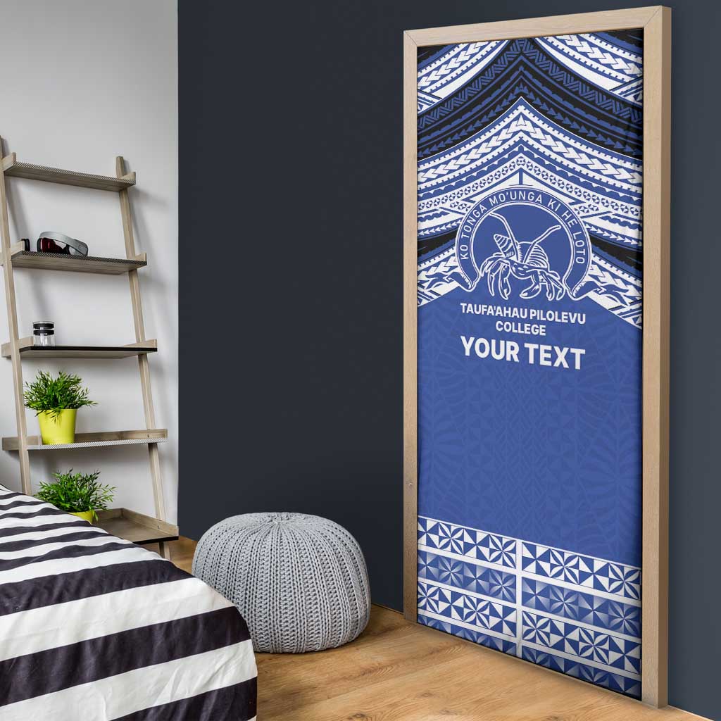 Personalised Tonga Taufa'ahau Pilolevu College Door Cover Polynesian Ngatu Tribal LT9 - Polynesian Pride
