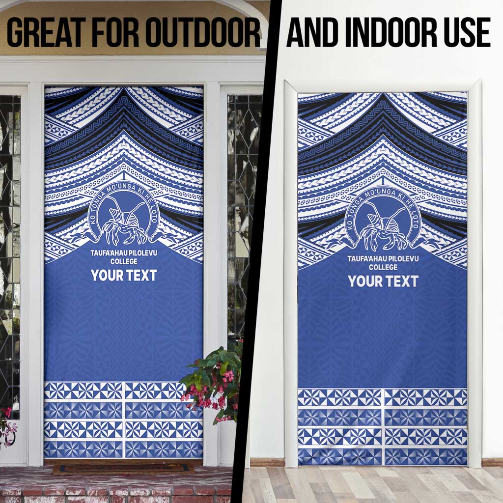 Personalised Tonga Taufa'ahau Pilolevu College Door Cover Polynesian Ngatu Tribal LT9 - Polynesian Pride