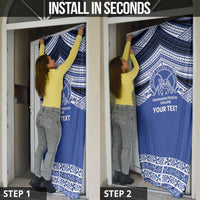 Personalised Tonga Taufa'ahau Pilolevu College Door Cover Polynesian Ngatu Tribal LT9 - Polynesian Pride