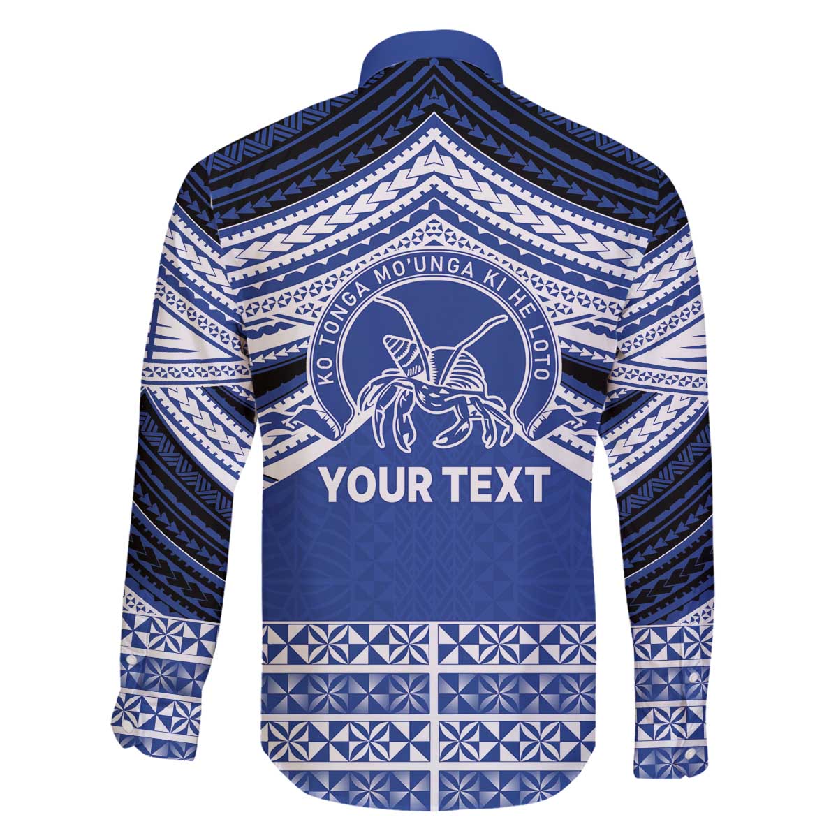 Personalised Tonga Taufa'ahau Pilolevu College Family Matching Off The Shoulder Long Sleeve Dress and Hawaiian Shirt Polynesian Ngatu Tribal
