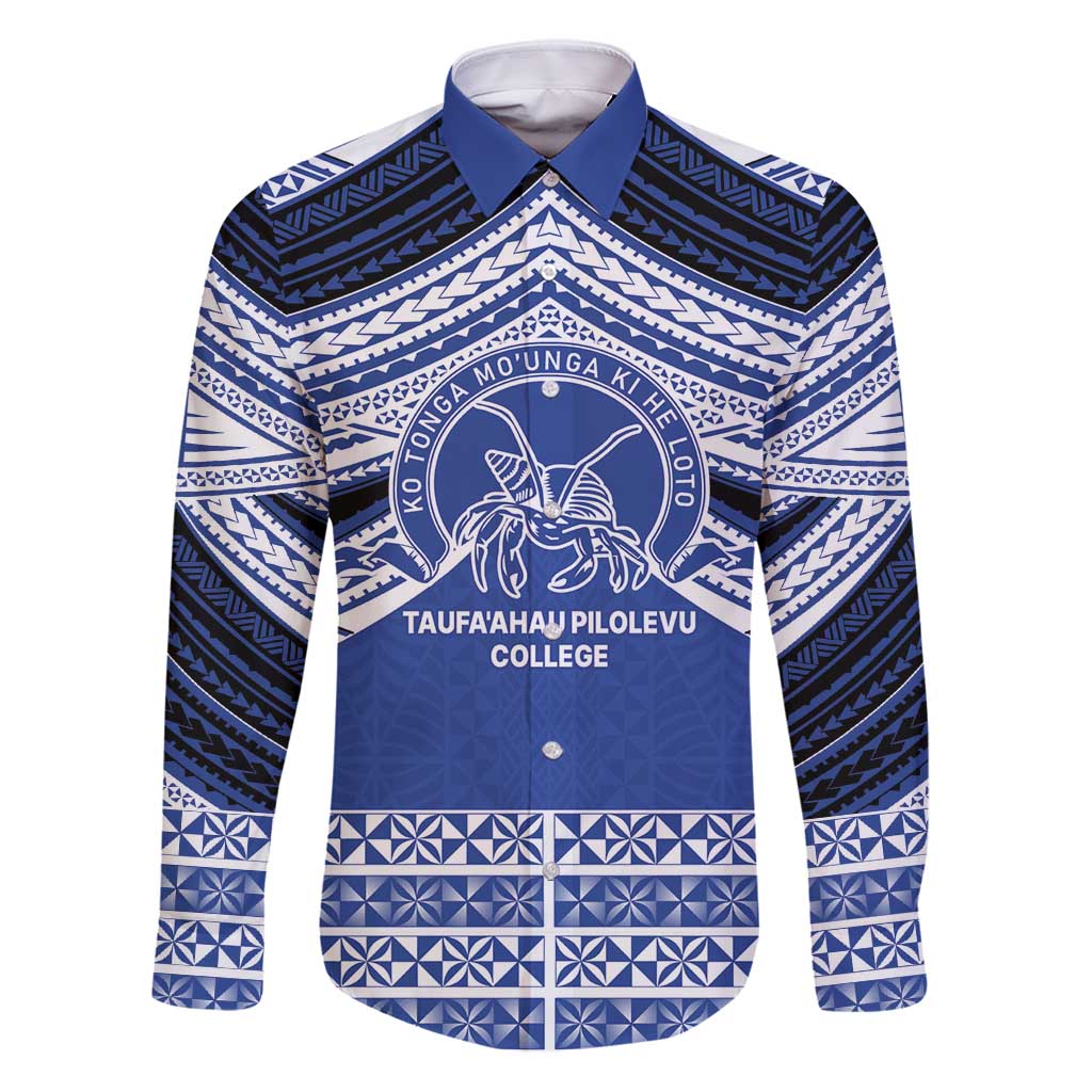 Personalised Tonga Taufa'ahau Pilolevu College Family Matching Puletasi and Hawaiian Shirt Polynesian Ngatu Tribal