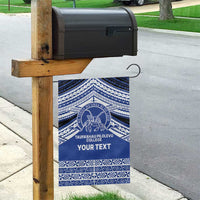 Personalised Tonga Taufa'ahau Pilolevu College Garden Flag Polynesian Ngatu Tribal