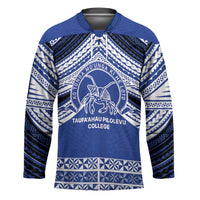 Personalised Tonga Taufa'ahau Pilolevu College Hockey Jersey Polynesian Ngatu Tribal LT9 Unisex Blue - Polynesian Pride