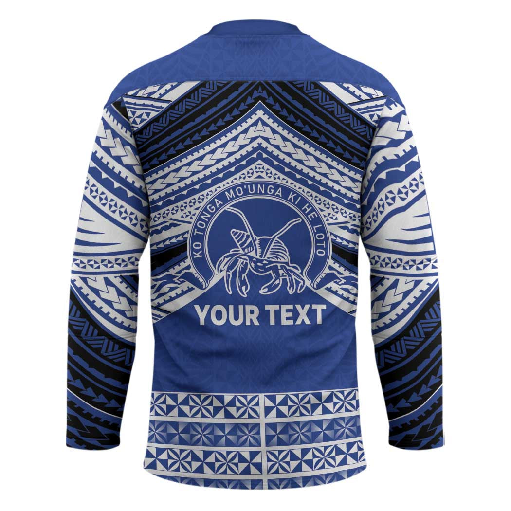 Personalised Tonga Taufa'ahau Pilolevu College Hockey Jersey Polynesian Ngatu Tribal LT9 - Polynesian Pride
