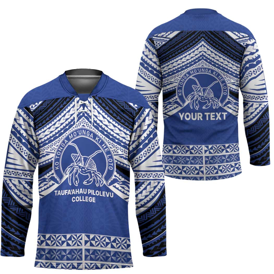 Personalised Tonga Taufa'ahau Pilolevu College Hockey Jersey Polynesian Ngatu Tribal LT9 - Polynesian Pride