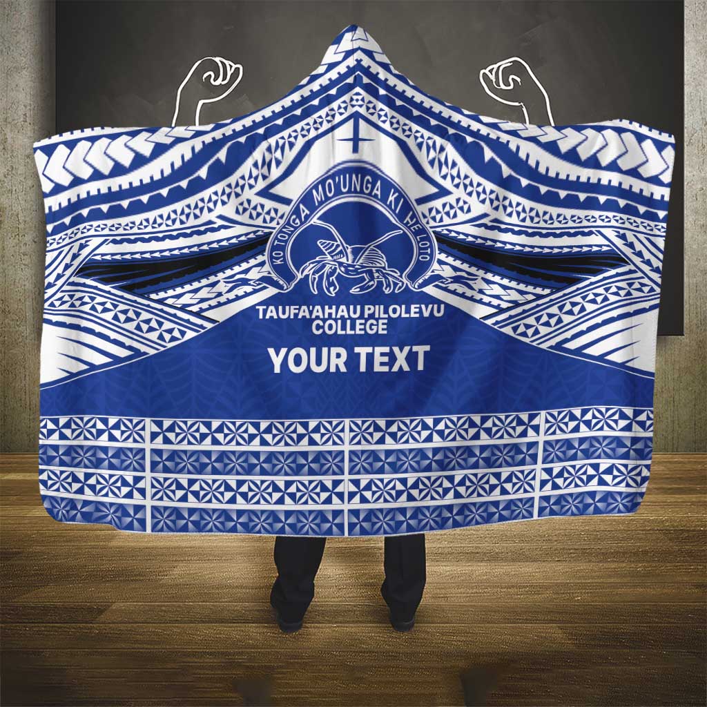 Personalised Tonga Taufa'ahau Pilolevu College Hooded Blanket Polynesian Ngatu Tribal LT9 - Polynesian Pride