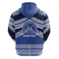 Personalised Tonga Taufa'ahau Pilolevu College Hoodie Polynesian Ngatu Tribal