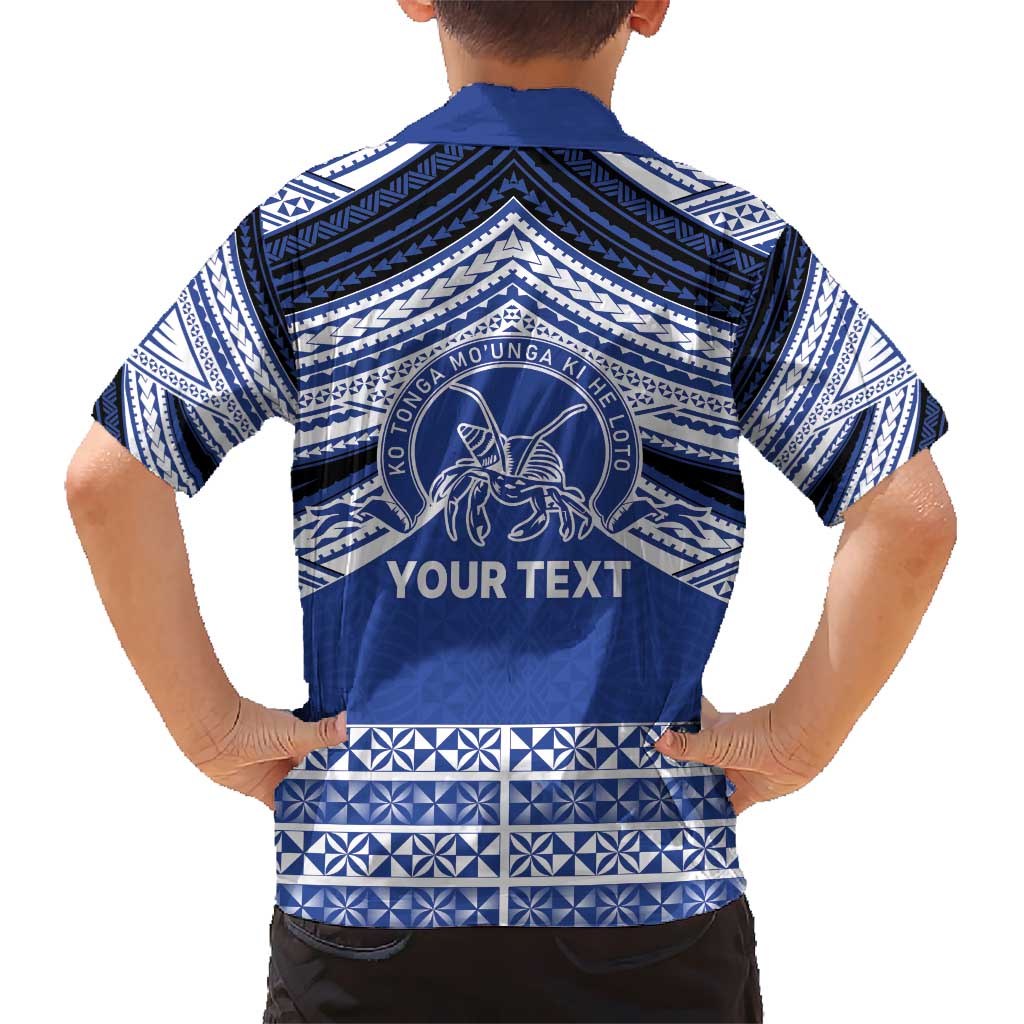 Personalised Tonga Taufa'ahau Pilolevu College Kid Hawaiian Shirt Polynesian Ngatu Tribal LT9 - Polynesian Pride