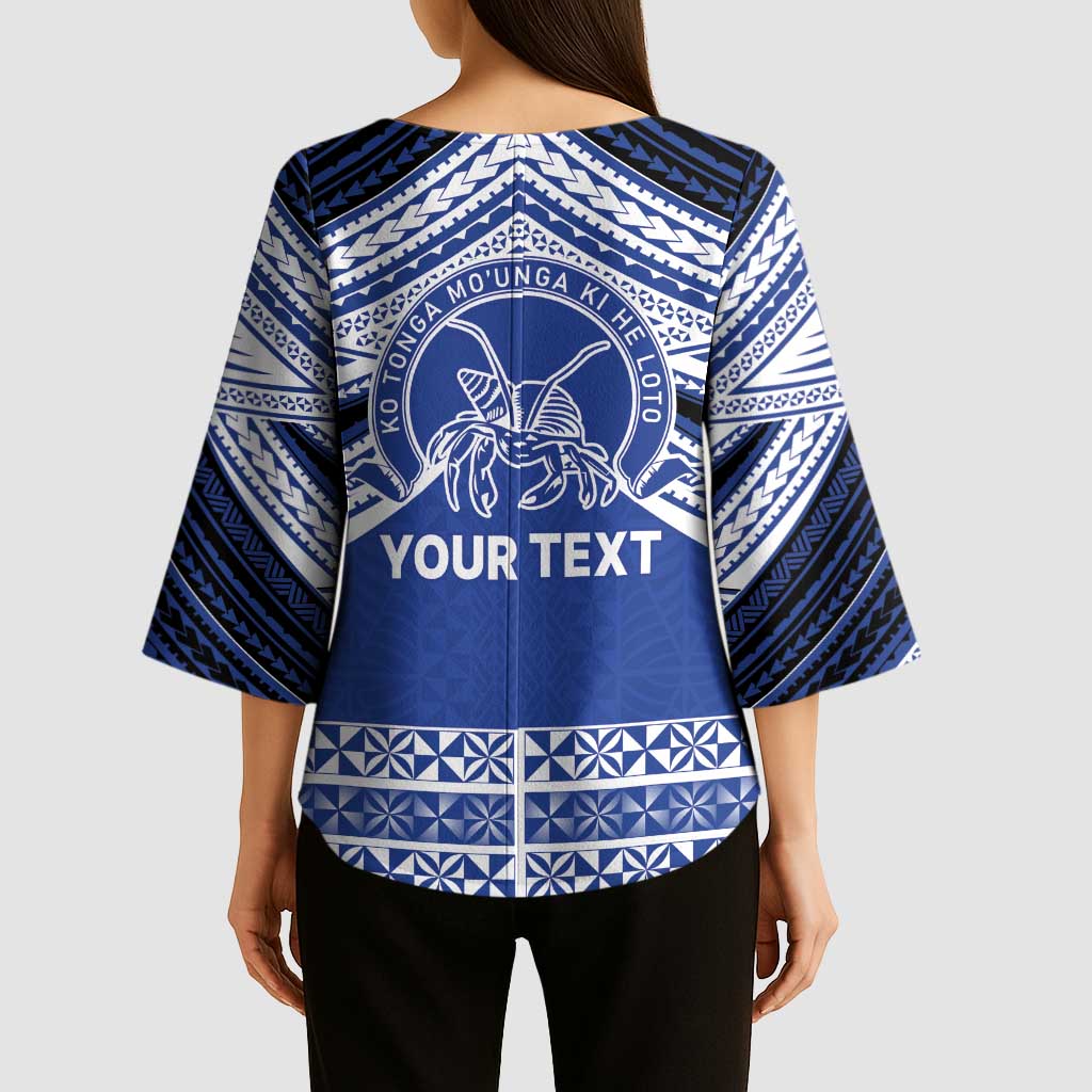 Personalised Tonga Taufa'ahau Pilolevu College Kimono Sleeve Blouse Polynesian Ngatu Tribal LT9 - Polynesian Pride