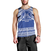 Personalised Tonga Taufa'ahau Pilolevu College Men Tank Top Polynesian Ngatu Tribal LT9 - Polynesian Pride