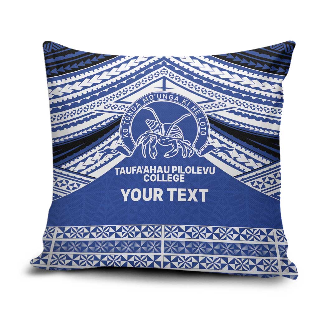 Personalised Tonga Taufa'ahau Pilolevu College Pillow Cover Polynesian Ngatu Tribal - Polynesian Pride