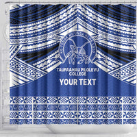 Personalised Tonga Taufa'ahau Pilolevu College Shower Curtain Polynesian Ngatu Tribal