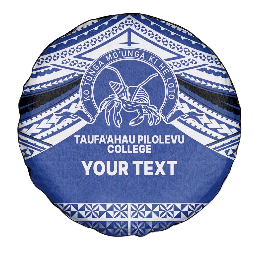 Personalised Tonga Taufa'ahau Pilolevu College Spare Tire Cover Polynesian Ngatu Tribal LT9 - Polynesian Pride