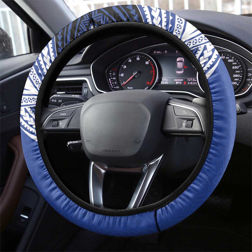 Tonga Taufa'ahau Pilolevu College Steering Wheel Cover Polynesian Ngatu Tribal LT9 - Polynesian Pride