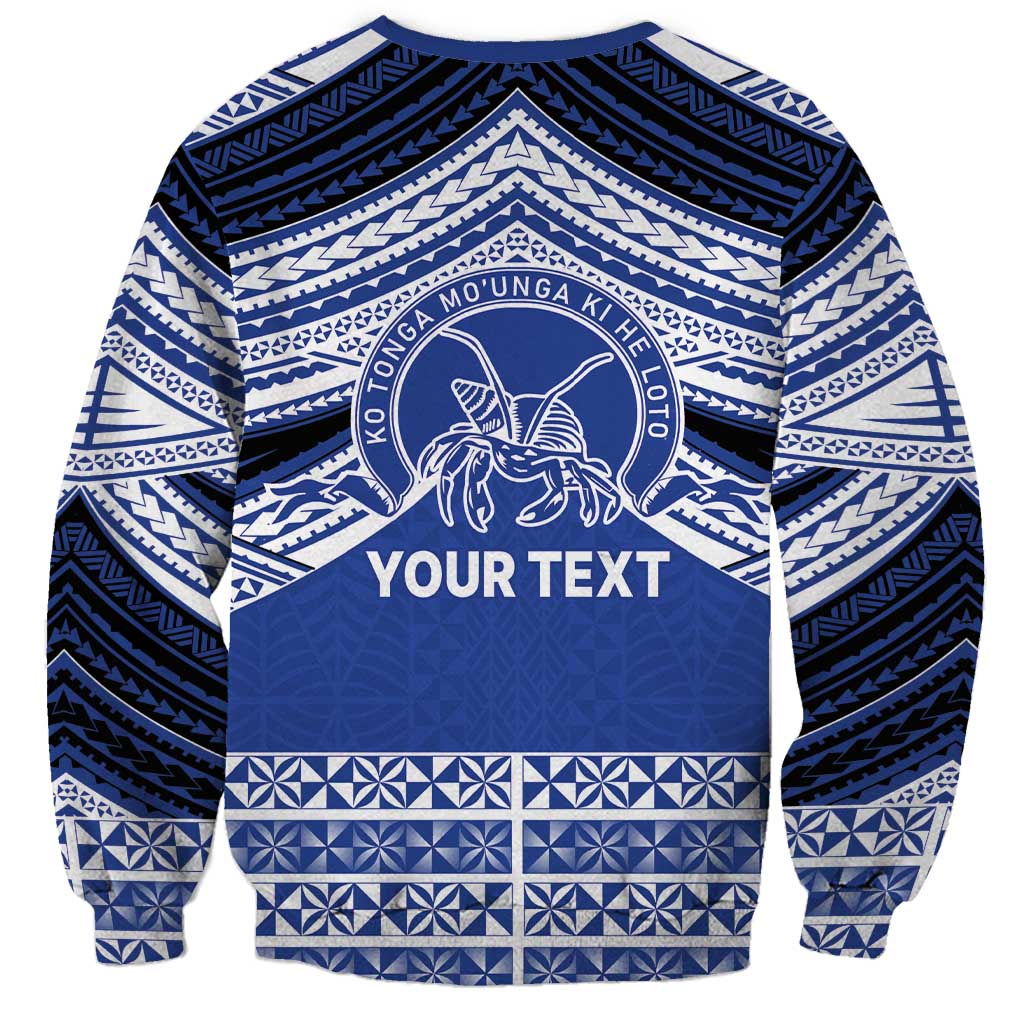 Personalised Tonga Taufa'ahau Pilolevu College Sweatshirt Polynesian Ngatu Tribal LT9 - Polynesian Pride