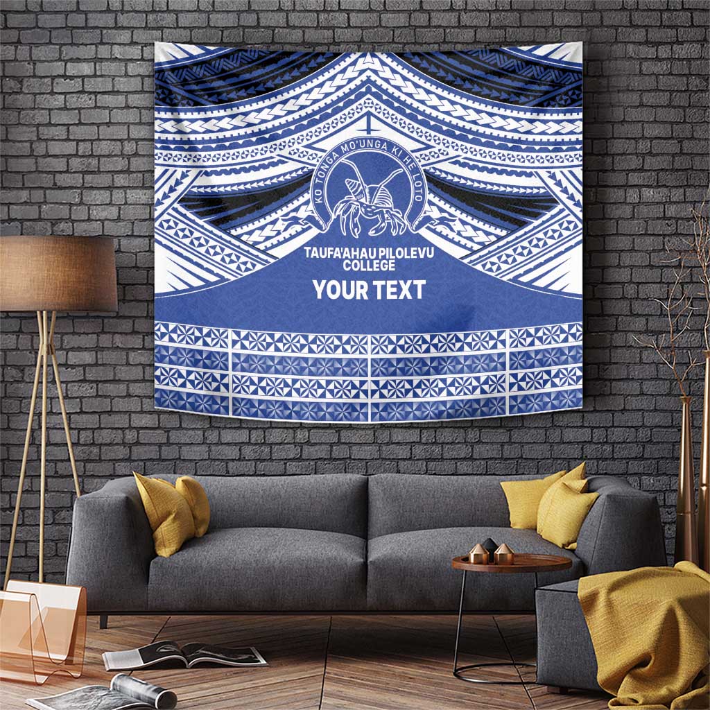 Personalised Tonga Taufa'ahau Pilolevu College Tapestry Polynesian Ngatu Tribal