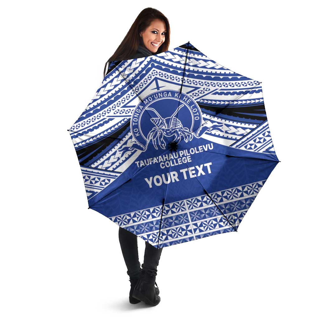 Personalised Tonga Taufa'ahau Pilolevu College Umbrella Polynesian Ngatu Tribal LT9 - Polynesian Pride