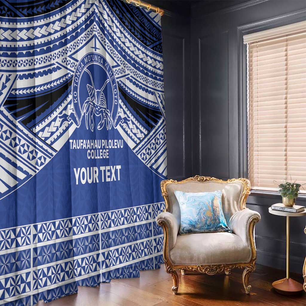 Personalised Tonga Taufa'ahau Pilolevu College Window Curtain Polynesian Ngatu Tribal LT9 - Polynesian Pride