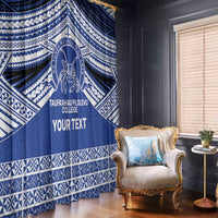 Personalised Tonga Taufa'ahau Pilolevu College Window Curtain Polynesian Ngatu Tribal LT9 - Polynesian Pride