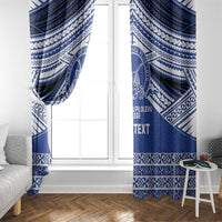 Personalised Tonga Taufa'ahau Pilolevu College Window Curtain Polynesian Ngatu Tribal LT9 - Polynesian Pride