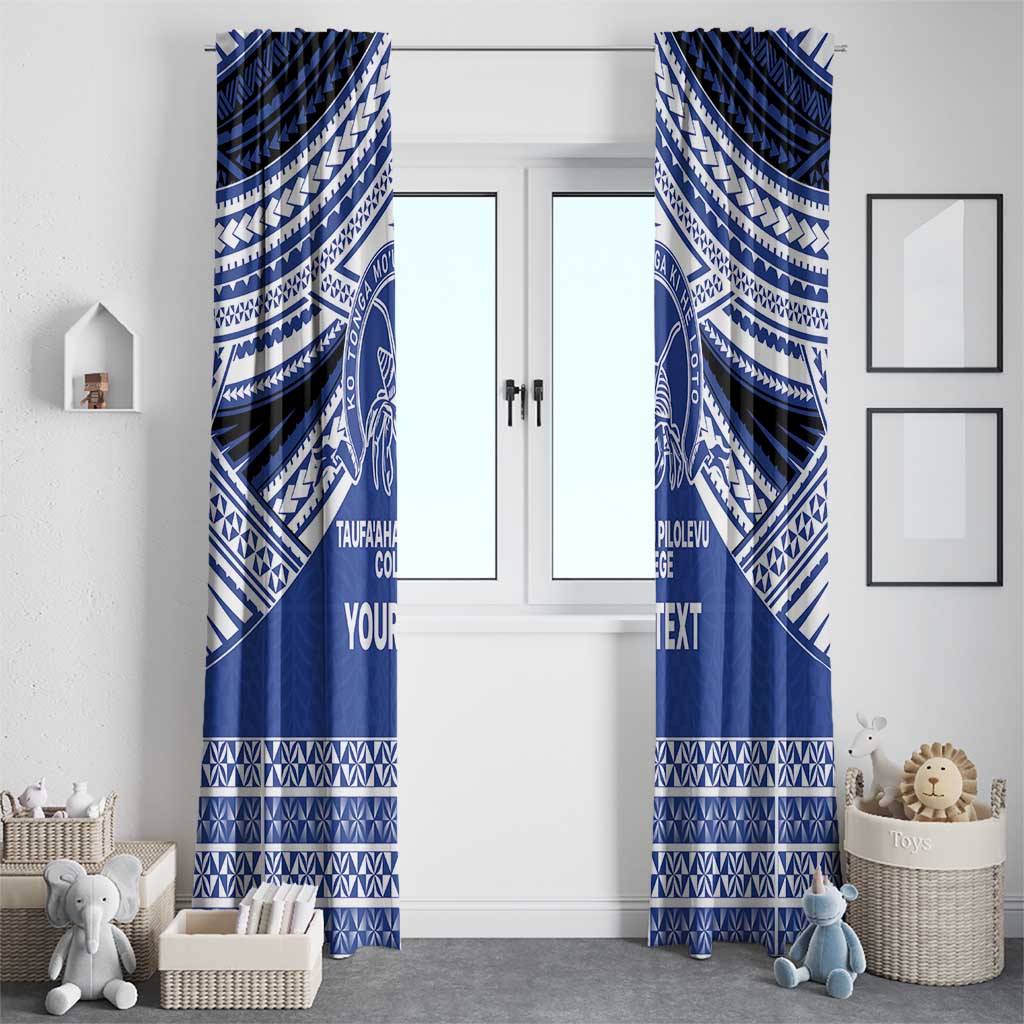 Personalised Tonga Taufa'ahau Pilolevu College Window Curtain Polynesian Ngatu Tribal LT9 - Polynesian Pride