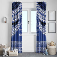 Personalised Tonga Taufa'ahau Pilolevu College Window Curtain Polynesian Ngatu Tribal LT9 - Polynesian Pride