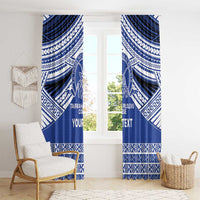 Personalised Tonga Taufa'ahau Pilolevu College Window Curtain Polynesian Ngatu Tribal LT9 - Polynesian Pride