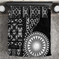 Black Tongan Ngatu Fonulei Pattern Bedding Set