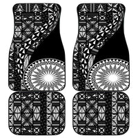 Black Tongan Ngatu Fonulei Pattern Car Mats LT9 - Polynesian Pride