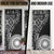 Black Tongan Ngatu Fonulei Pattern Door Cover - Polynesian Pride