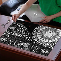 Black Tongan Ngatu Fonulei Pattern Puzzle LT9 - Polynesian Pride