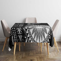 Black Tongan Ngatu Fonulei Pattern Tablecloth LT9 - Polynesian Pride