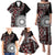Red Tongan Ngatu Fonulei Pattern Family Matching Puletasi and Hawaiian Shirt