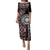 Red Tongan Ngatu Fonulei Pattern Family Matching Puletasi and Hawaiian Shirt