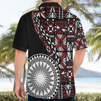Red Tongan Ngatu Fonulei Pattern Hawaiian Shirt LT9 - Polynesian Pride