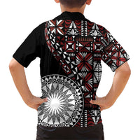 Red Tongan Ngatu Fonulei Pattern Hawaiian Shirt LT9 - Polynesian Pride